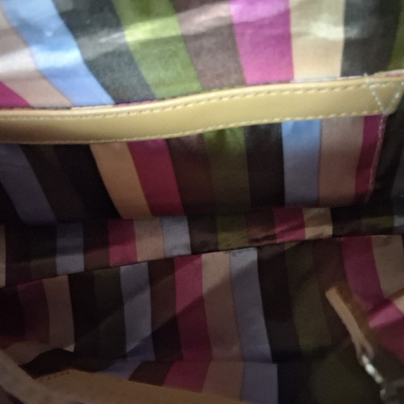 Tignanello Tan Leather Shoulder Bag With Crossbody Strap - Picture 4 of 13